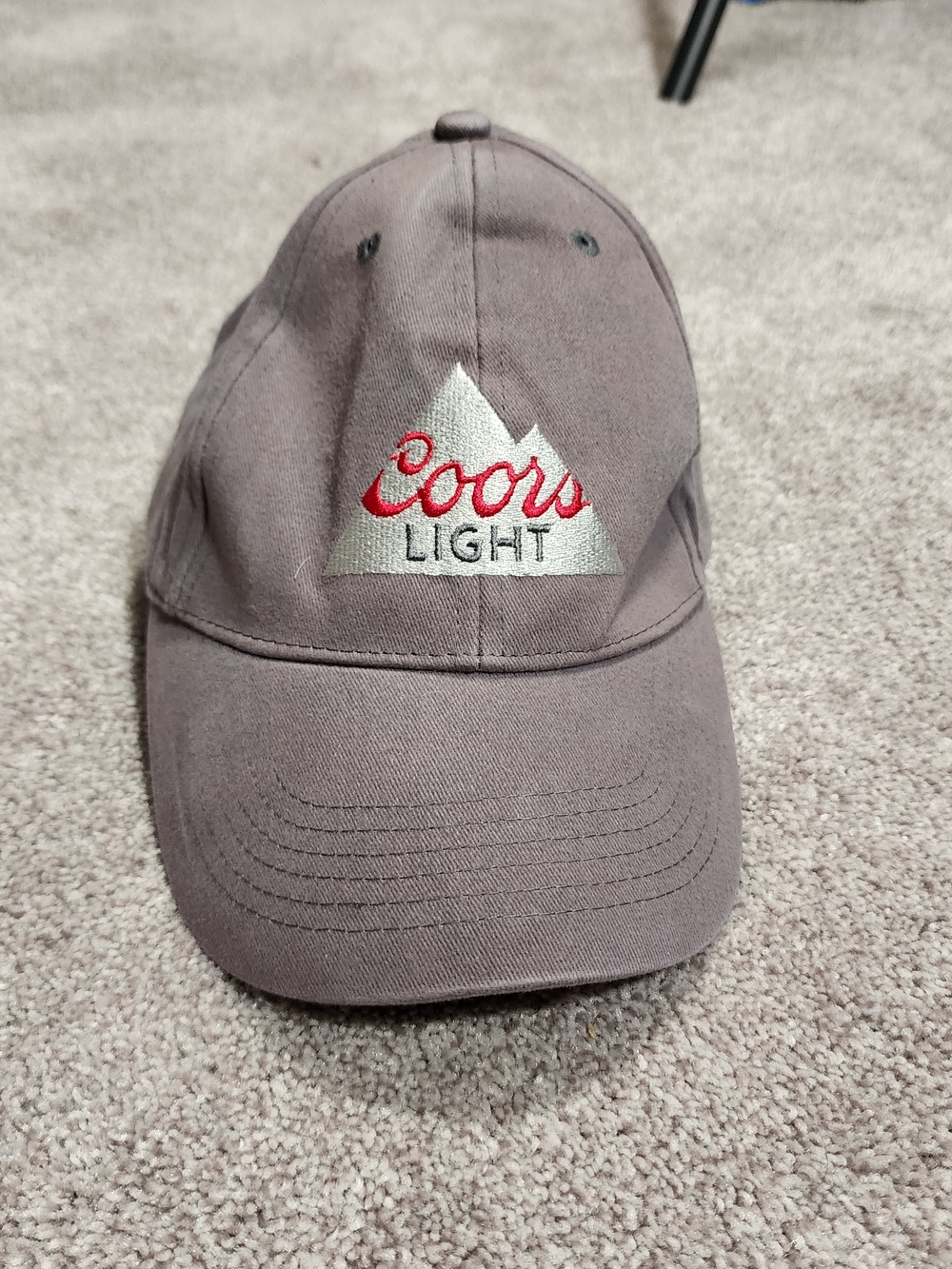 Coors Light Gray Baseball Cap - Embroidered Logo